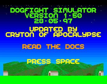 Dogfight Simulator - Screenshot - Game Title Image