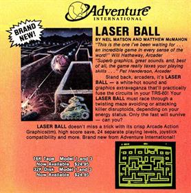 Laser Ball - Advertisement Flyer - Front Image