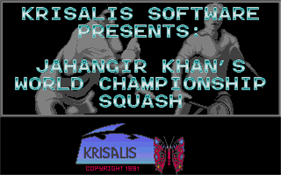 Jahangir Khan World Championship Squash - Screenshot - Game Title Image