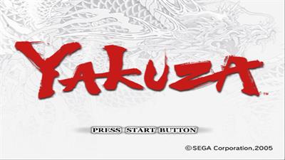 Yakuza - Screenshot - Game Title Image