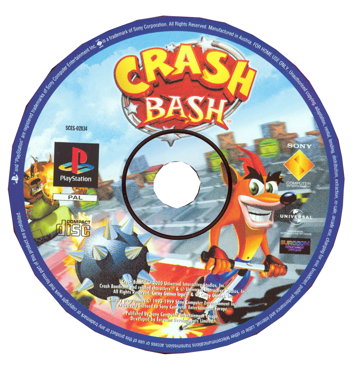 crash bandicoot cd image png