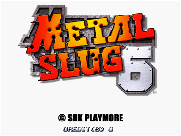 Metal Slug 6 - Screenshot - Game Title Image