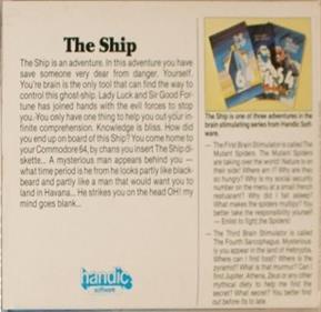 The Ship (Handic) - Box - Back Image