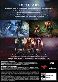Nioh: Complete Edition - Box - Back Image