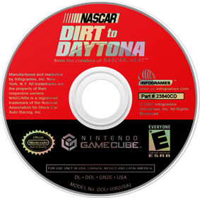 NASCAR: Dirt to Daytona - Disc Image
