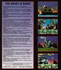 Shadow of the Beast II - Box - Back Image