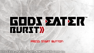 Gods Eater Burst - Screenshot - Game Title Image