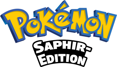 Pokémon Sapphire Version - Clear Logo Image