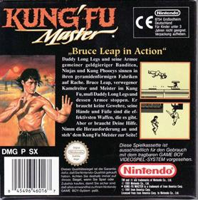 Kung' Fu Master - Box - Back Image