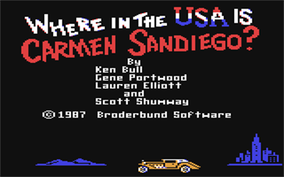 Where in the U.S.A. is Carmen Sandiego? - Screenshot - Game Title Image