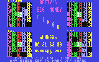 Bingo (Tynesoft Computer Software)