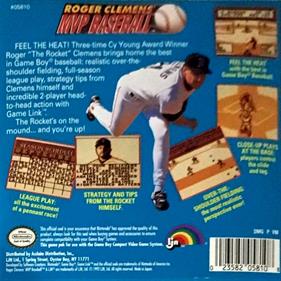 Roger Clemens' MVP Baseball - Box - Back Image