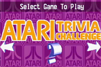 Atari Anniversary Advance - Screenshot - Game Title Image