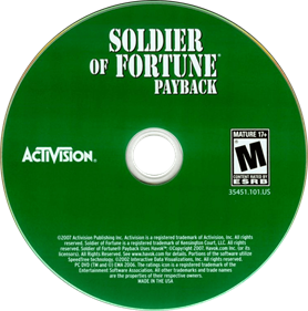 Soldier of Fortune: Payback - Disc Image