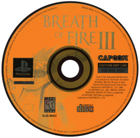 Breath of Fire III - Disc Image