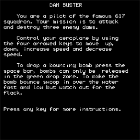 Dam Buster - Screenshot - Game Title Image