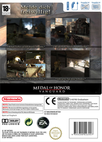 Medal of Honor: Vanguard - Box - Back Image