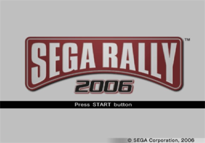 Sega Rally 2006 - Screenshot - Game Title Image