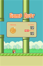 Flappy Bird - Screenshot - Game Over Image