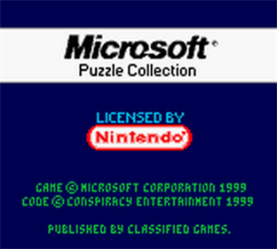 Microsoft: The 6in1 Puzzle Collection Entertainment Pack - Screenshot - Game Title Image