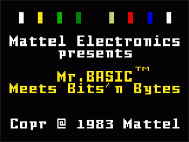 Mr. BASIC Meets Bits 'N Bytes - Screenshot - Game Title Image