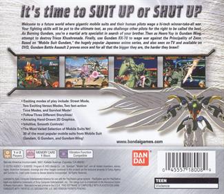 Gundam Battle Assault 2 - Box - Back Image