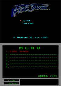 Fire Shark (Mega-Tech) - Screenshot - Game Select Image