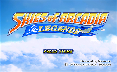 Skies of Arcadia: Legends - Screenshot - Game Title Image