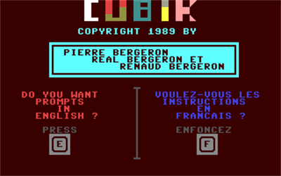 Cubik - Screenshot - Game Title Image