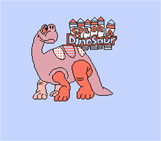 Color a Dinosaur - Screenshot - Game Title Image