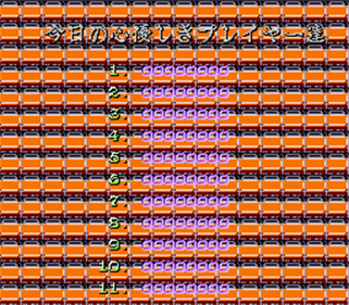 Mahjong Daireikai - Screenshot - High Scores Image