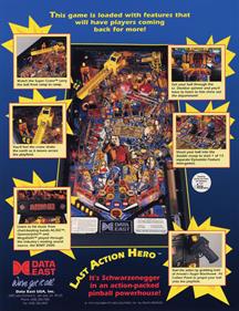 Last Action Hero - Advertisement Flyer - Back Image