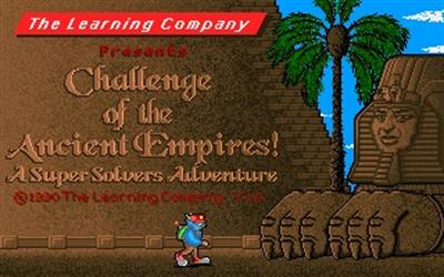 Super Solvers: Challenge of the Ancient Empires - Screenshot - Game Title Image