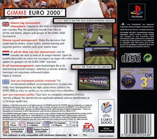 UEFA Euro 2000 - Box - Back Image