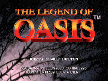 The Legend of Oasis - Screenshot - Game Title Image