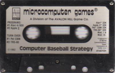 Computer Baseball Strategy - Cart - Front Image