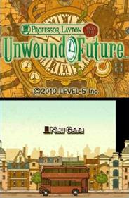 Professor Layton and the Unwound Future - Screenshot - Game Title Image