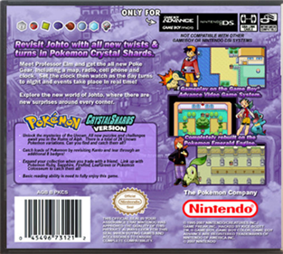 Pokémon Crystal Shards - Box - Back Image