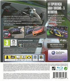Gran Turismo 5: Academy Edition - Box - Back Image