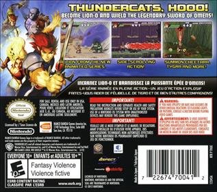 ThunderCats - Box - Back Image