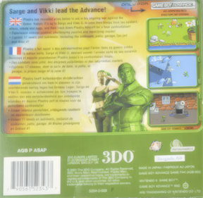 Army Men Advance - Box - Back Image