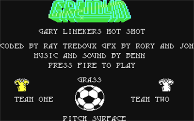 Gary Lineker's Hot-Shot! - Screenshot - Game Title Image