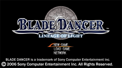 Blade Dancer: Lineage of Light - Screenshot - Game Title Image