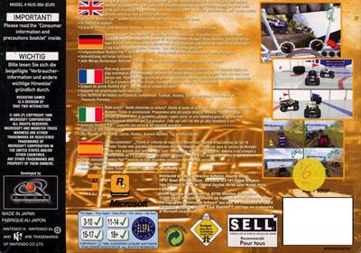 Monster Truck Madness 64 - Box - Back Image