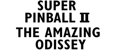 Super Pinball II: The Amazing Odyssey - Clear Logo Image