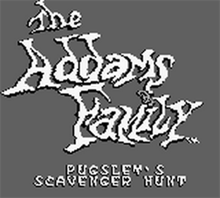 The Addams Family: Pugsley's Scavenger Hunt - Screenshot - Game Title Image