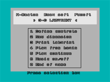 3-D Labyrint - Screenshot - Game Select Image