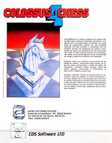 Colossus Chess 4 - Box - Back Image