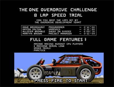 The One #60: Amiga - Screenshot - High Scores Image