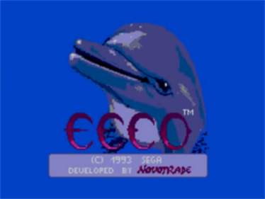Ecco the Dolphin - Screenshot - Game Title Image